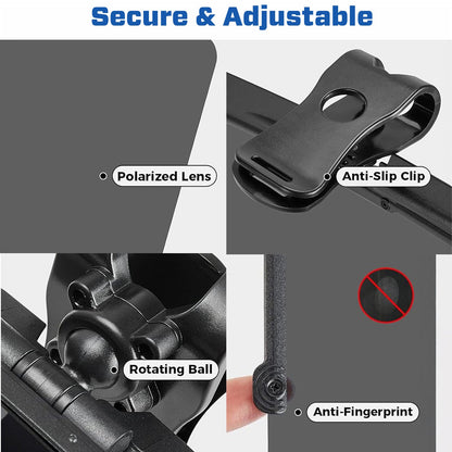 Caesar™ Drive GlareX HD Polarized Visor