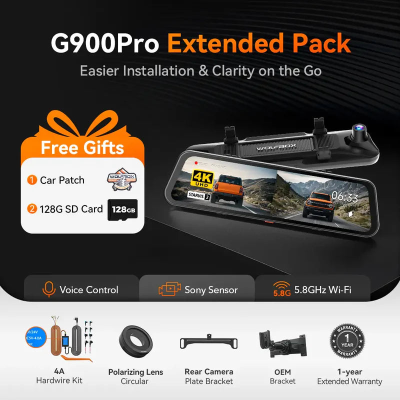 Caesar G900 PRO 4K Sony Sensor Dash Cam